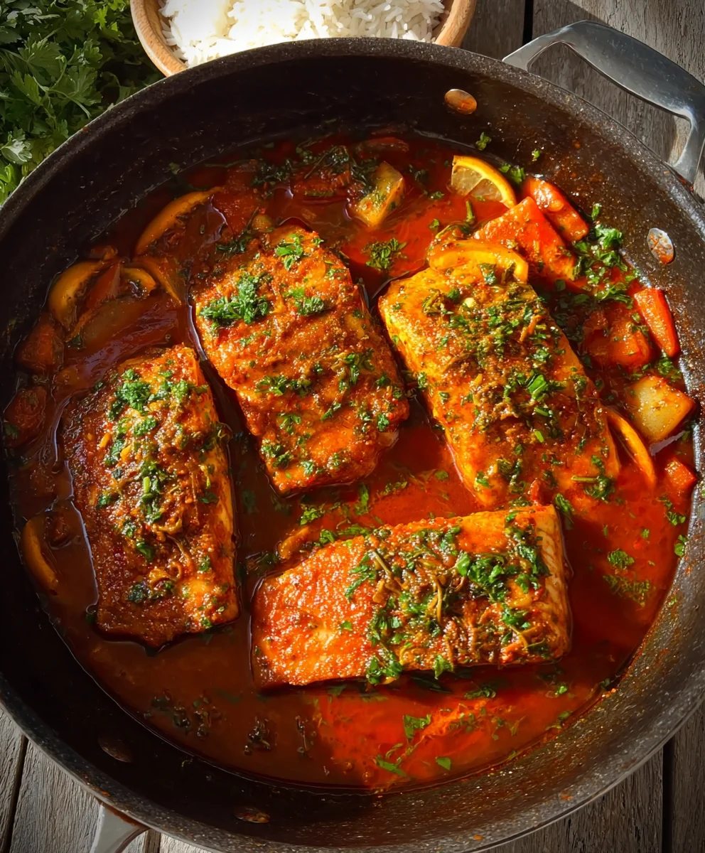 Spicy Moroccan Fish Recipe-Rich Sauce Classic Flavor