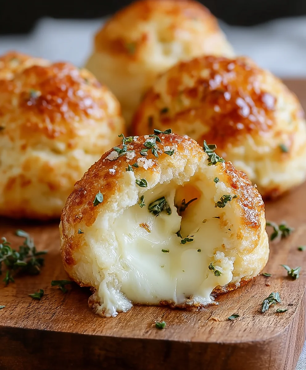 Gooey Mozzarella Biscuit Bombs-Easy Cheesy Appetizer