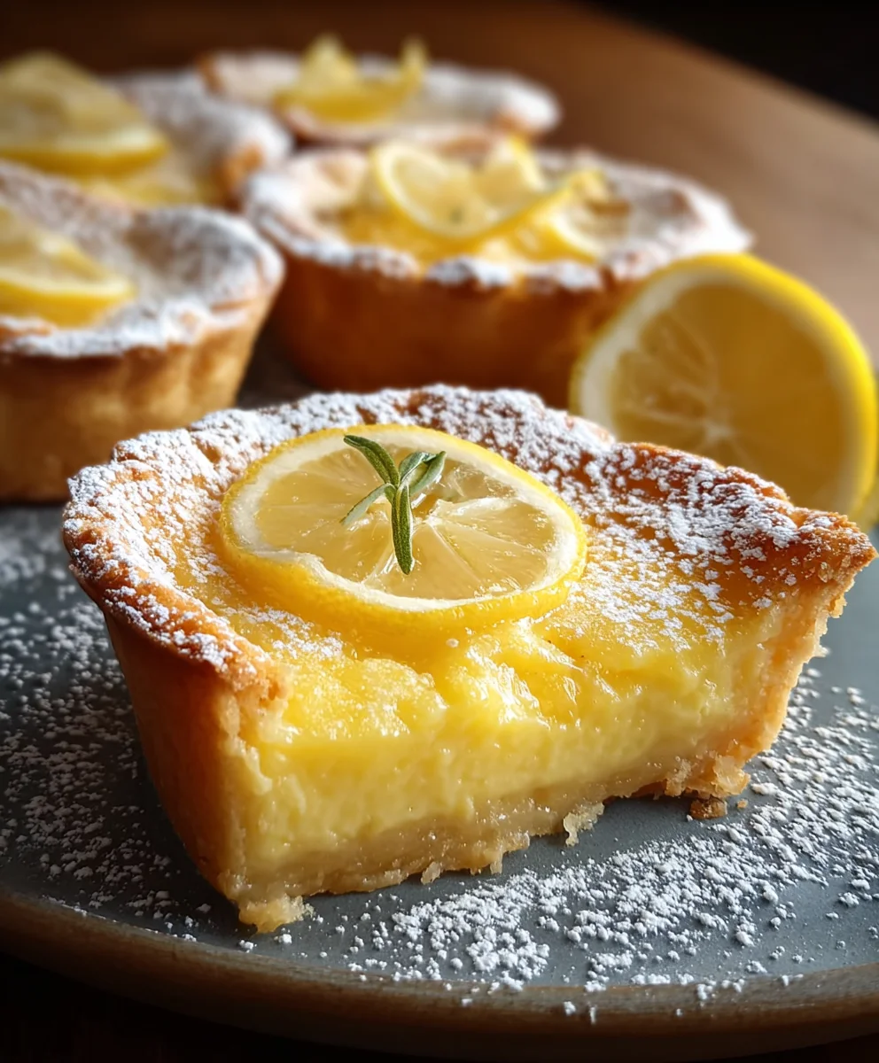 Baby Lemon Impossible Pies - Easy Citrus Dessert