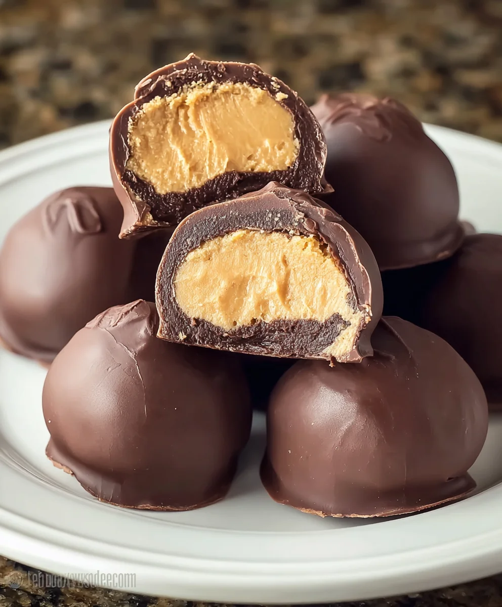 Easy Peanut Butter Buckeyes-Sweet Treat Recipe