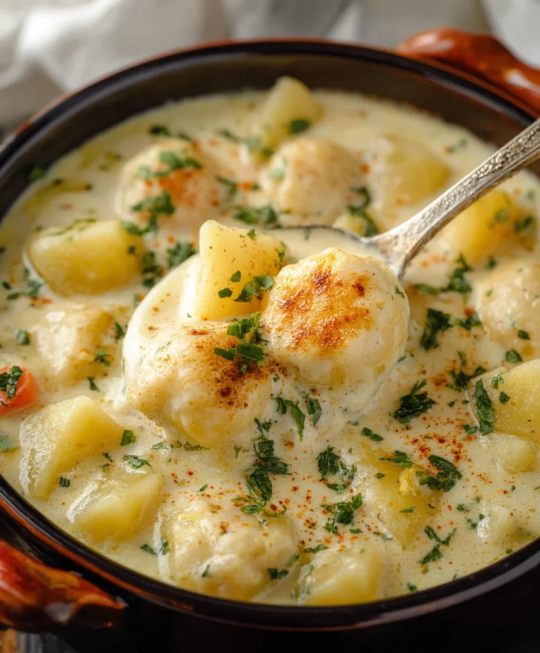 Creamy Knoephla Soup – Hearty Potato Dumpling Delight