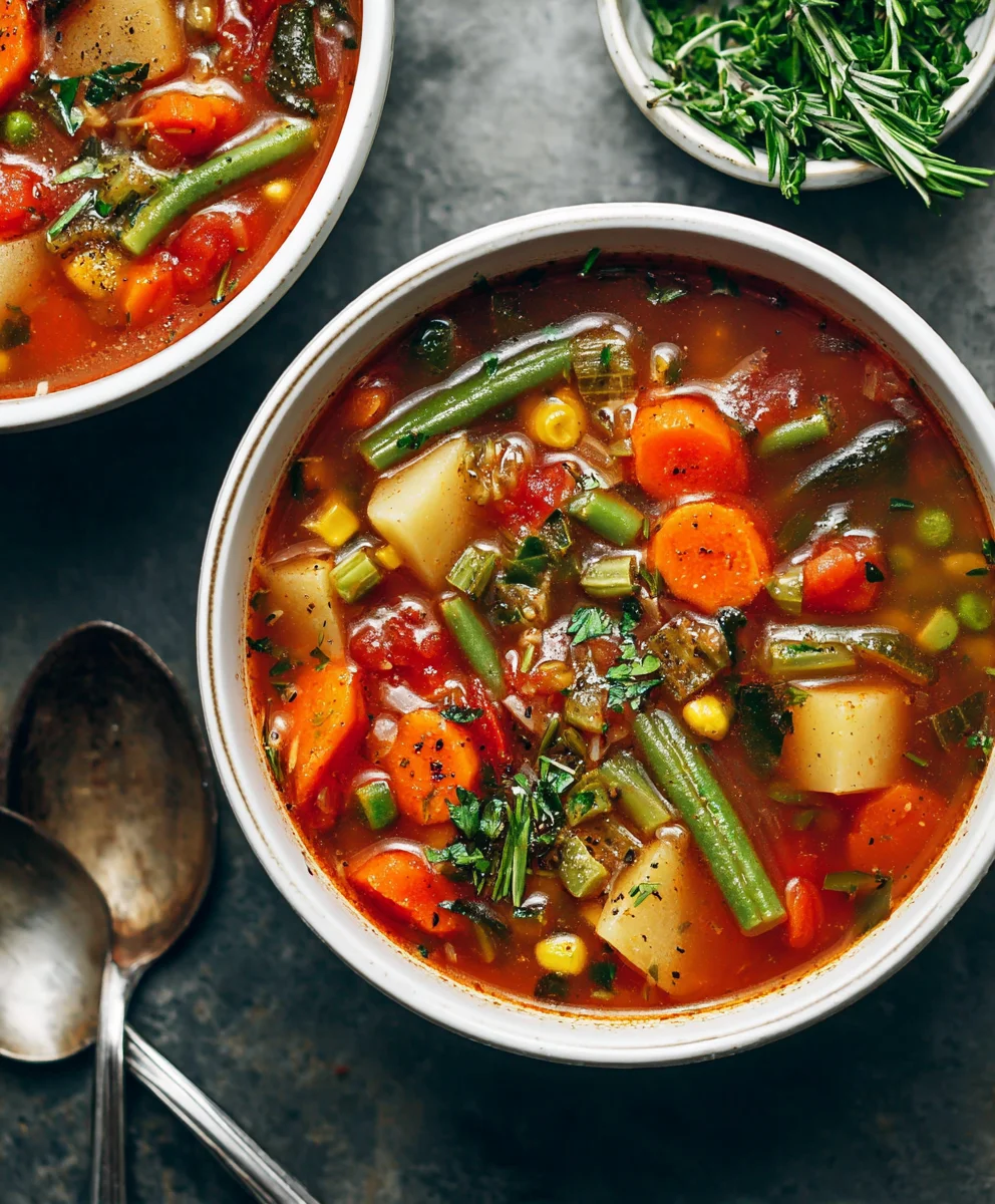 Easy Vegetable Soup Recipe- Hearty & Wholesome Meal