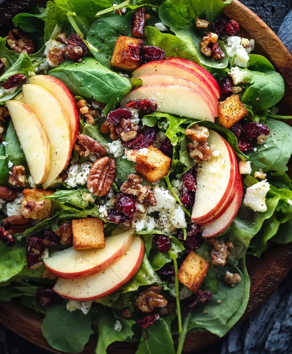 Apple Cranberry Walnut Salad - Easy & Delicious