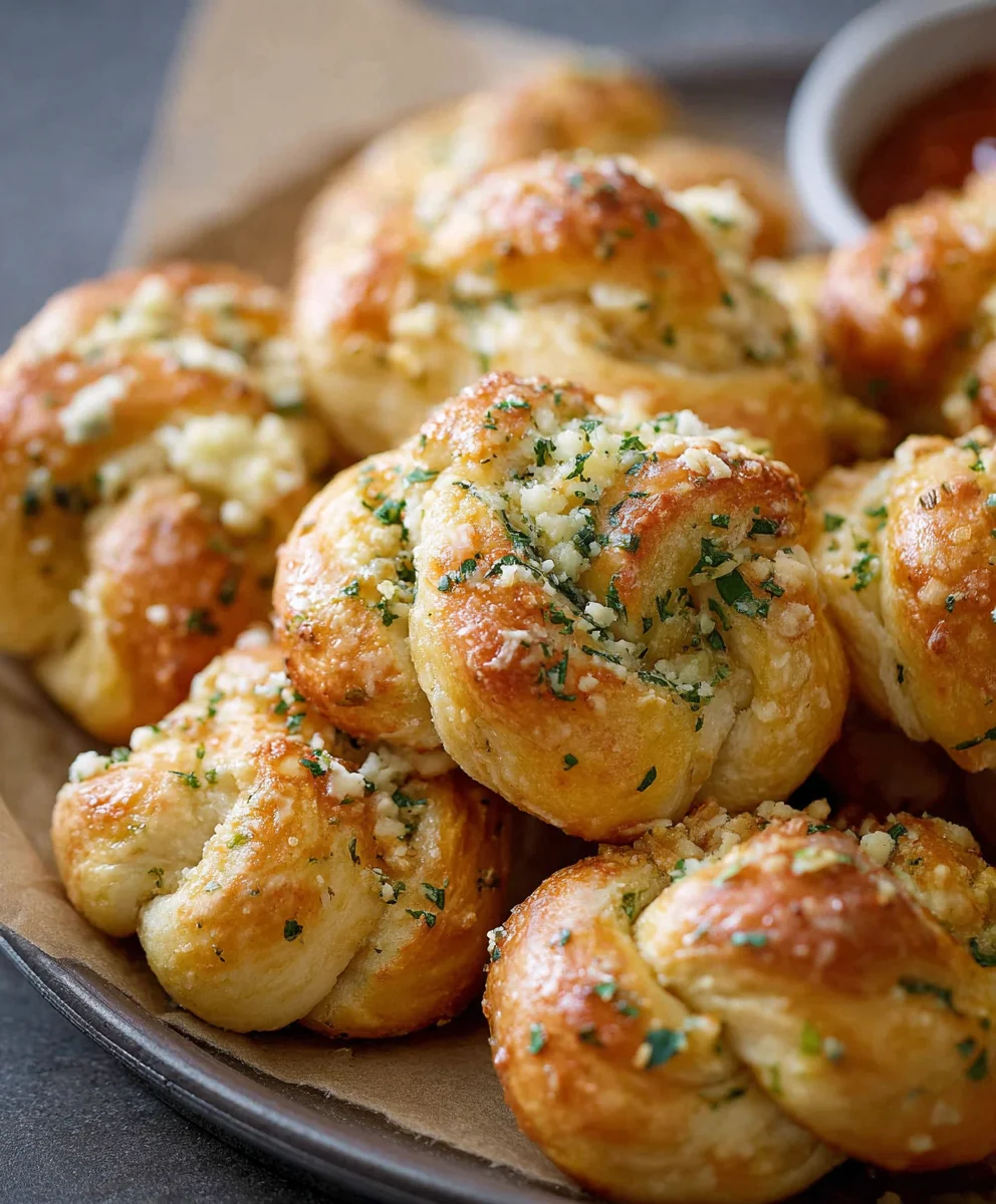 Easy Garlic Knots - Best Bread Rolls Recipe
