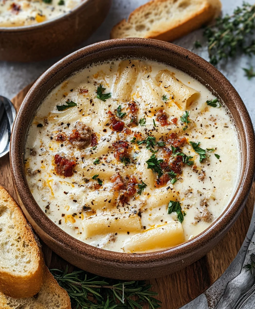 Creamy White Lasagna Soup - Easy Comfort Food