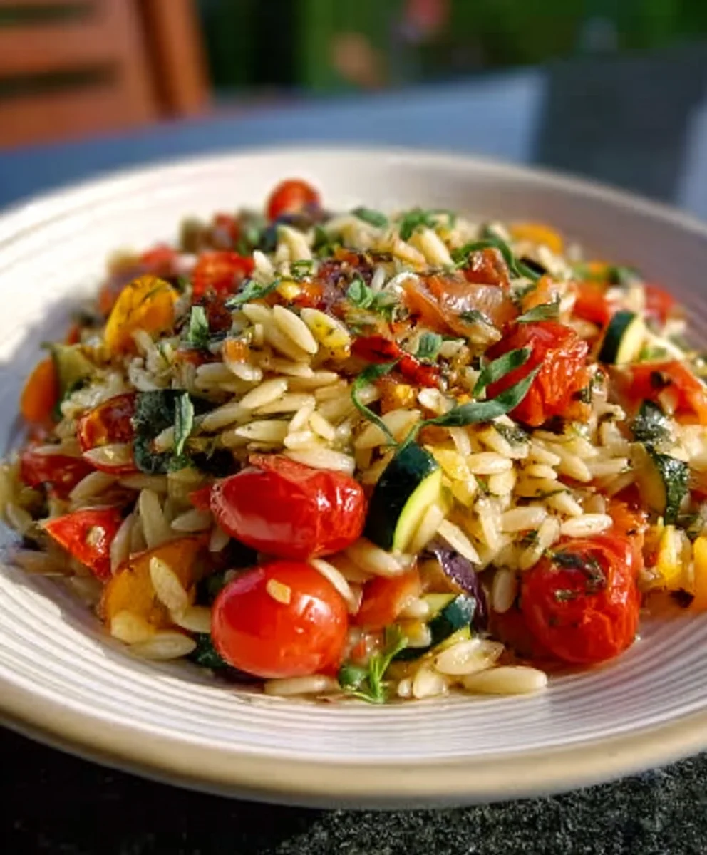 Roasted Vegetable Orzo - Healthy & Delicious Meal
