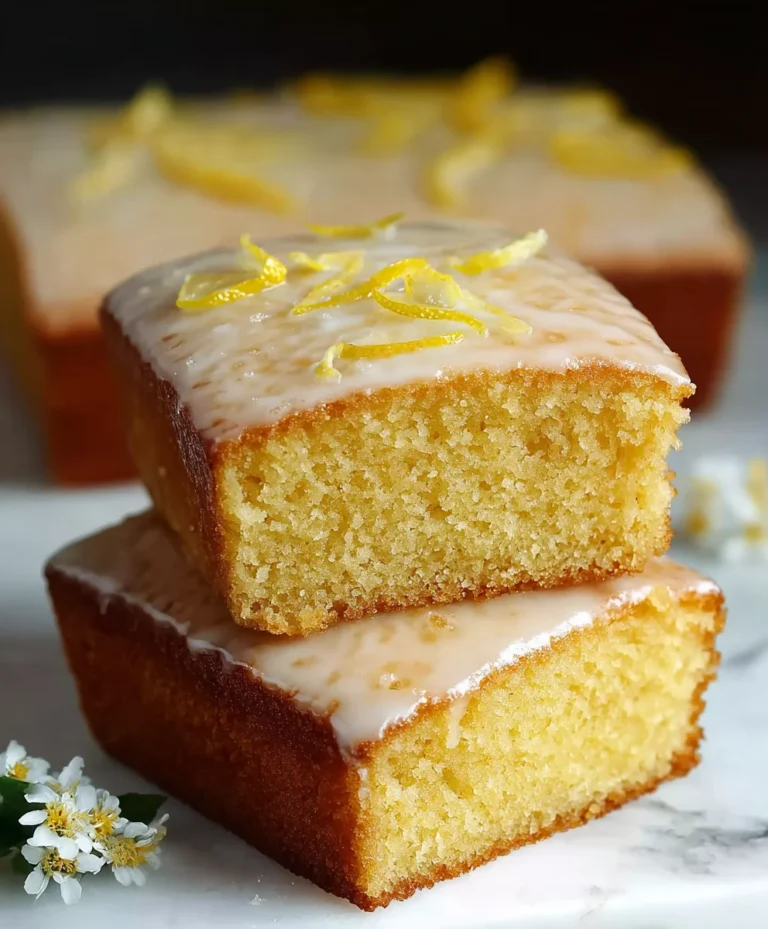 Easy Lemon Drizzle Traybake Cake Recipe