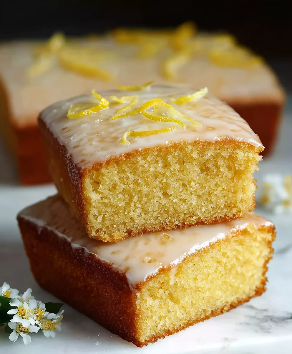 Easy Lemon Drizzle Traybake Cake Recipe