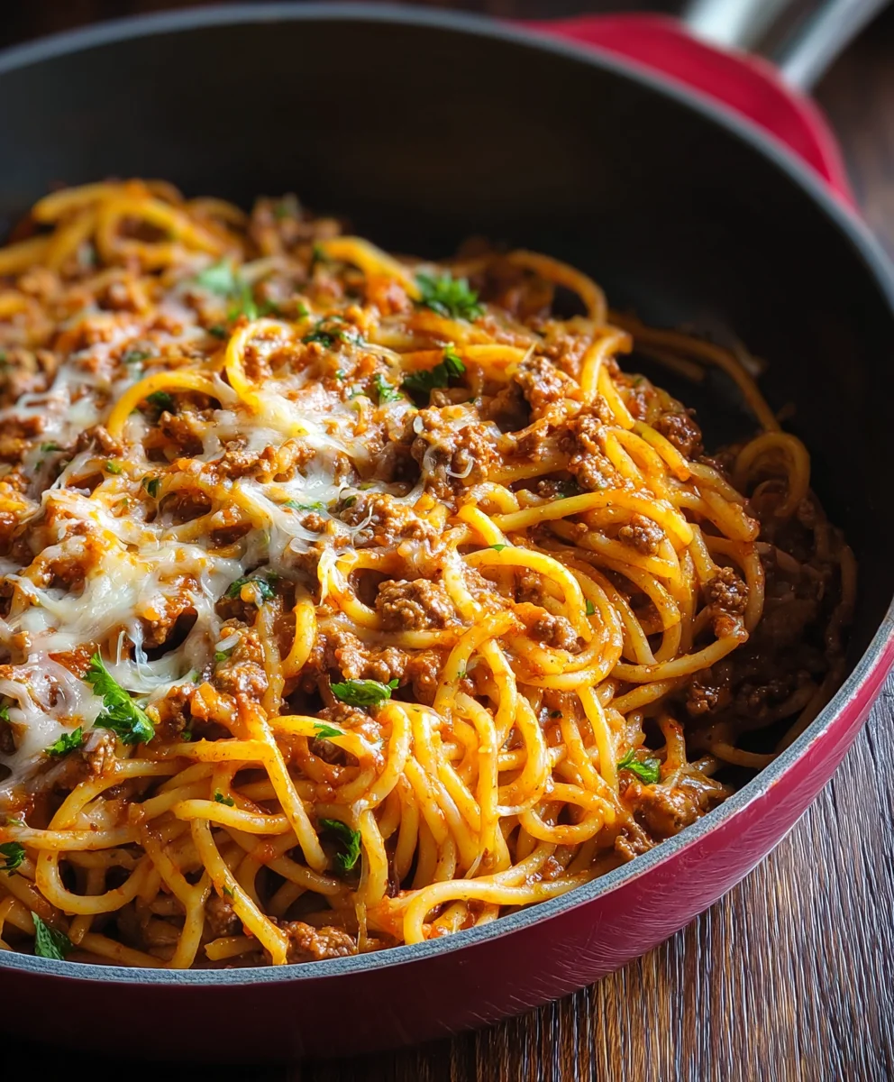 Easy One Pot Taco Spaghetti Recipe-Quick Dinner Fix
