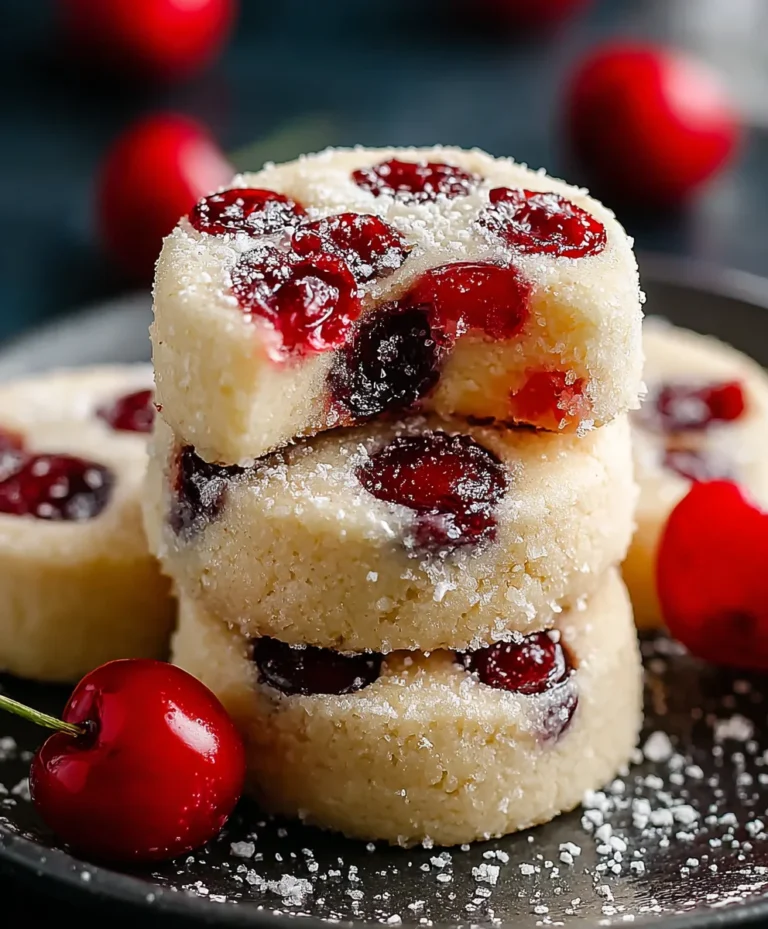 Christmas Cherry Shortbread Cookies Recipe