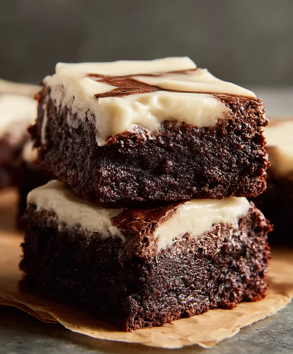 Decadent Brownies with Cream Cheese Frosting Recipe