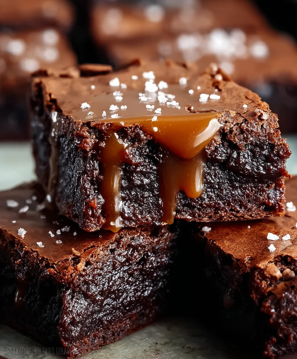 Salted Caramel Brownies-Decadent & Easy Recipe