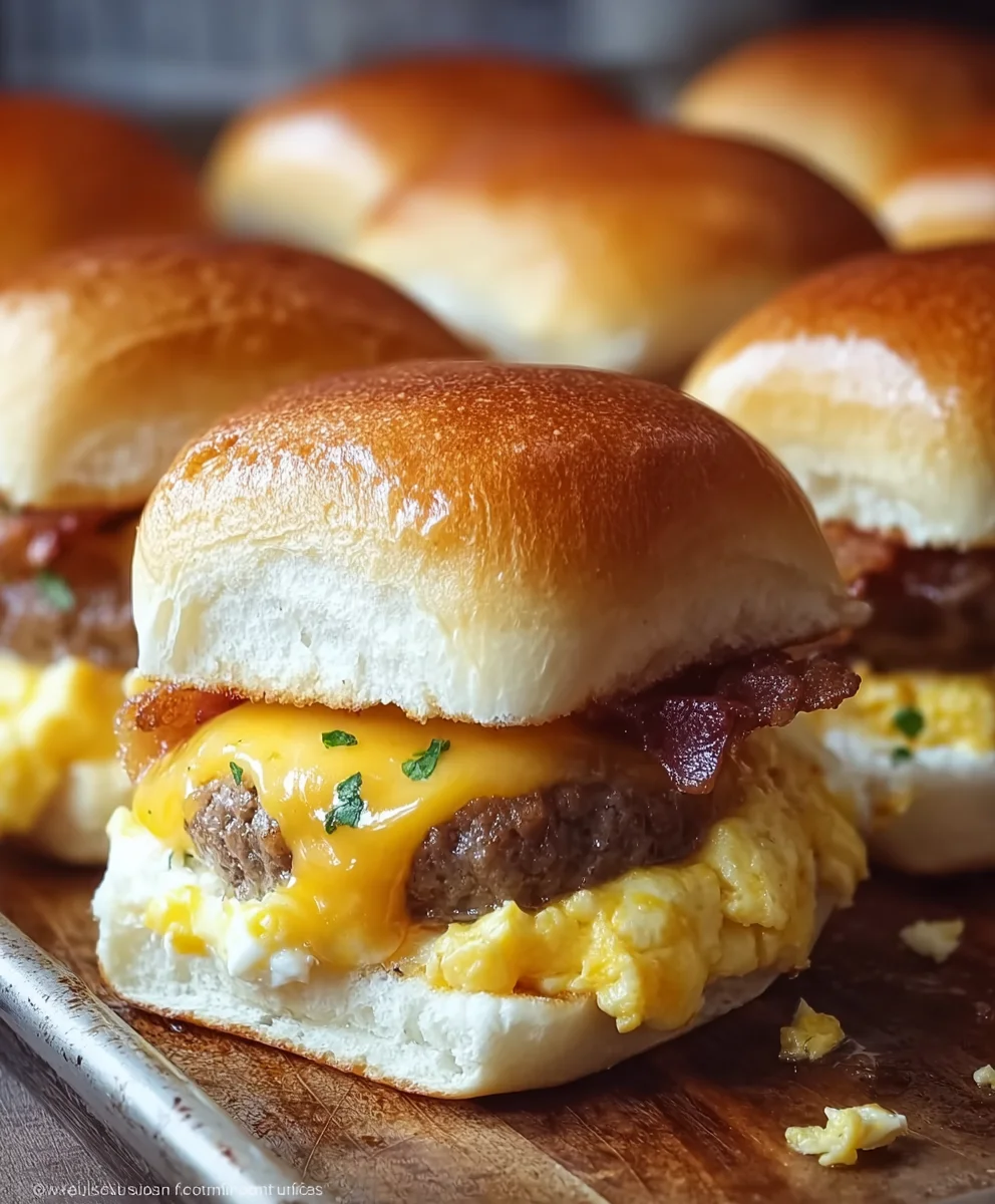 Easy Beef Breakfast Sliders - Quick Morning Meal