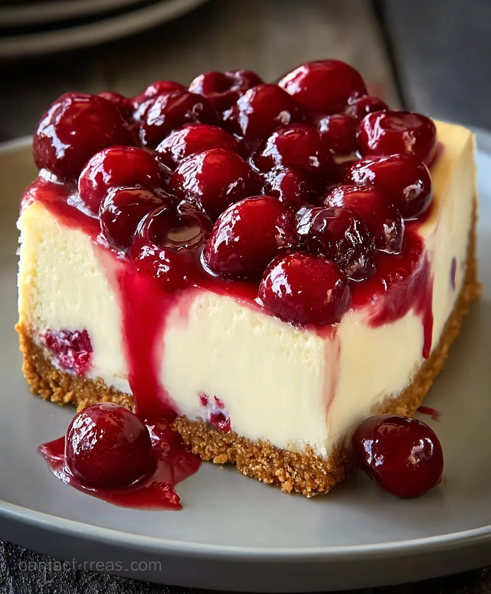 Perfect Cherry Cheesecake Recipe - Rich & Creamy