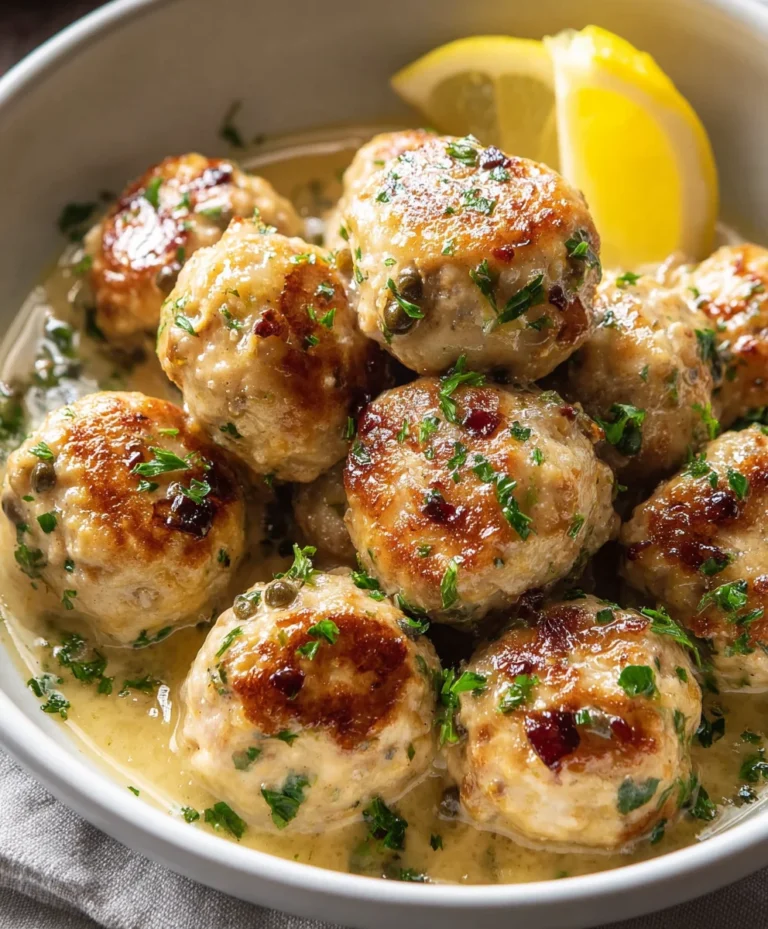 Easy Chicken Piccata Meatballs – Quick Weeknight Meal