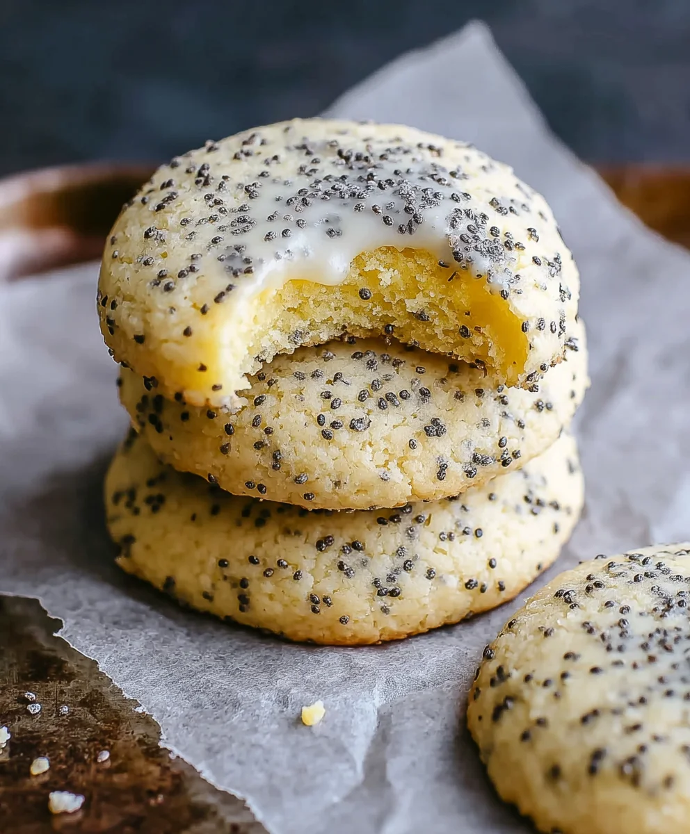Lemon Poppy Seed Cookies-Zesty & Delicious