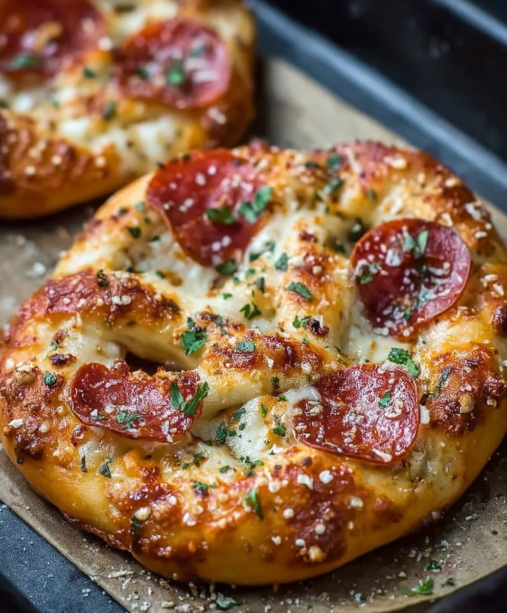 Garlic Butter Beef Beef Pepperoni Pizza Pretzels Recipe