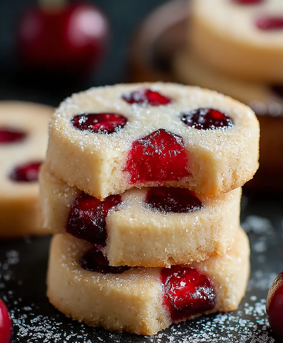 Christmas Cherry Shortbread Cookies Recipe