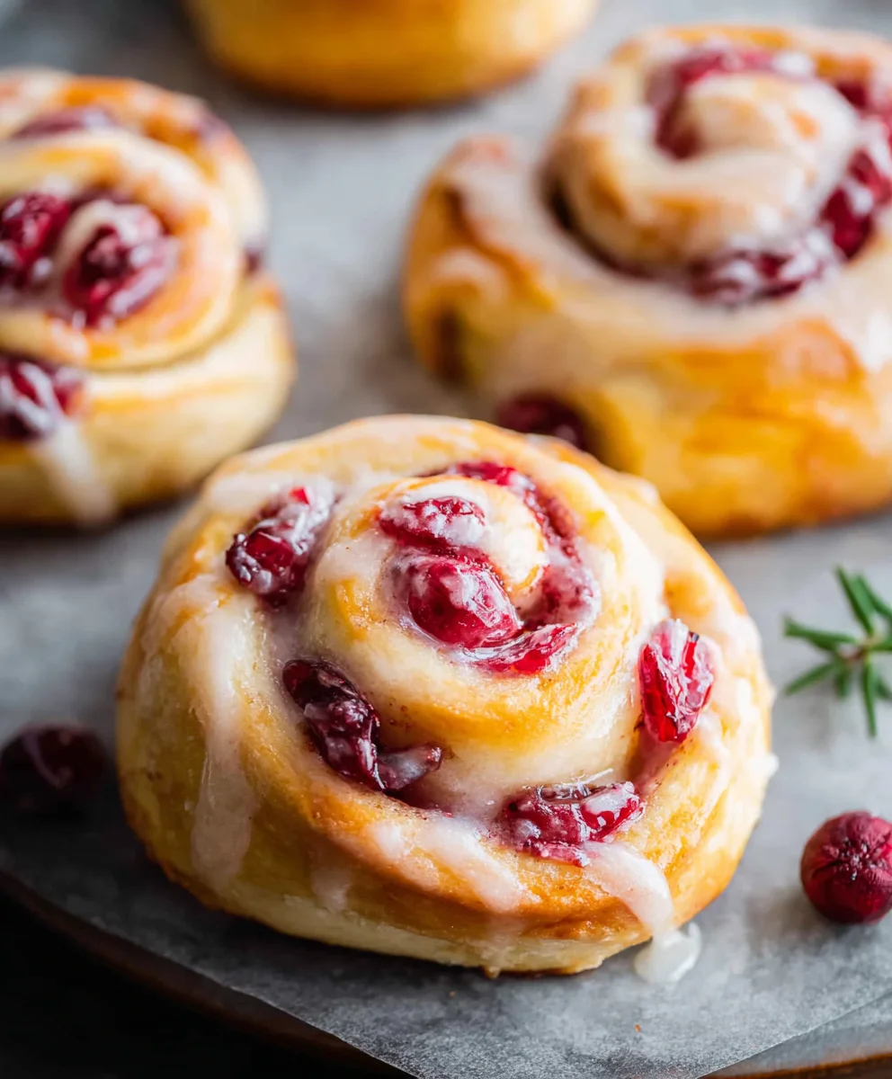 Orange Cranberry Sweet Rolls - Festive Flavor Burst