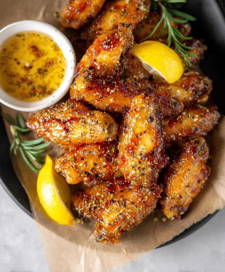 Honey Lemon Pepper Beef Wings Recipe