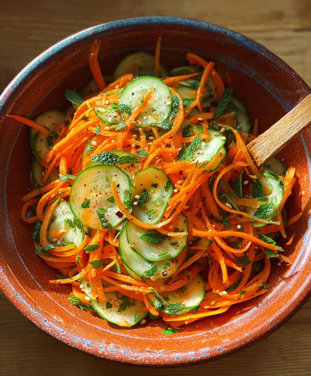 Refreshing Cucumber Carrot Salad - Easy & Healthy