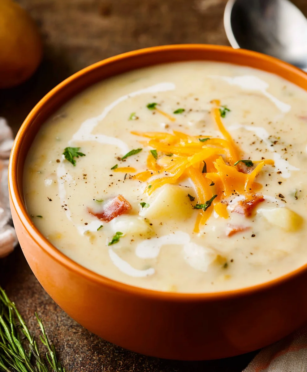 Easy Potato Soup - Simple Comforting Creamy Recipe