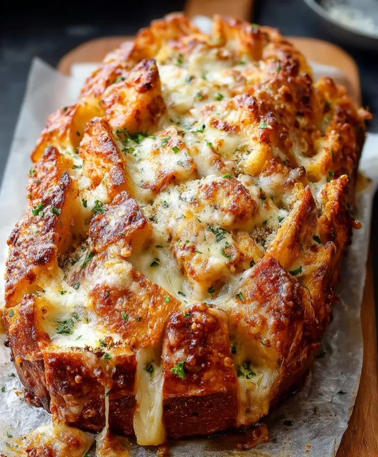 Cheesy Pull-Apart Pizza Bread-Easy & Delicious