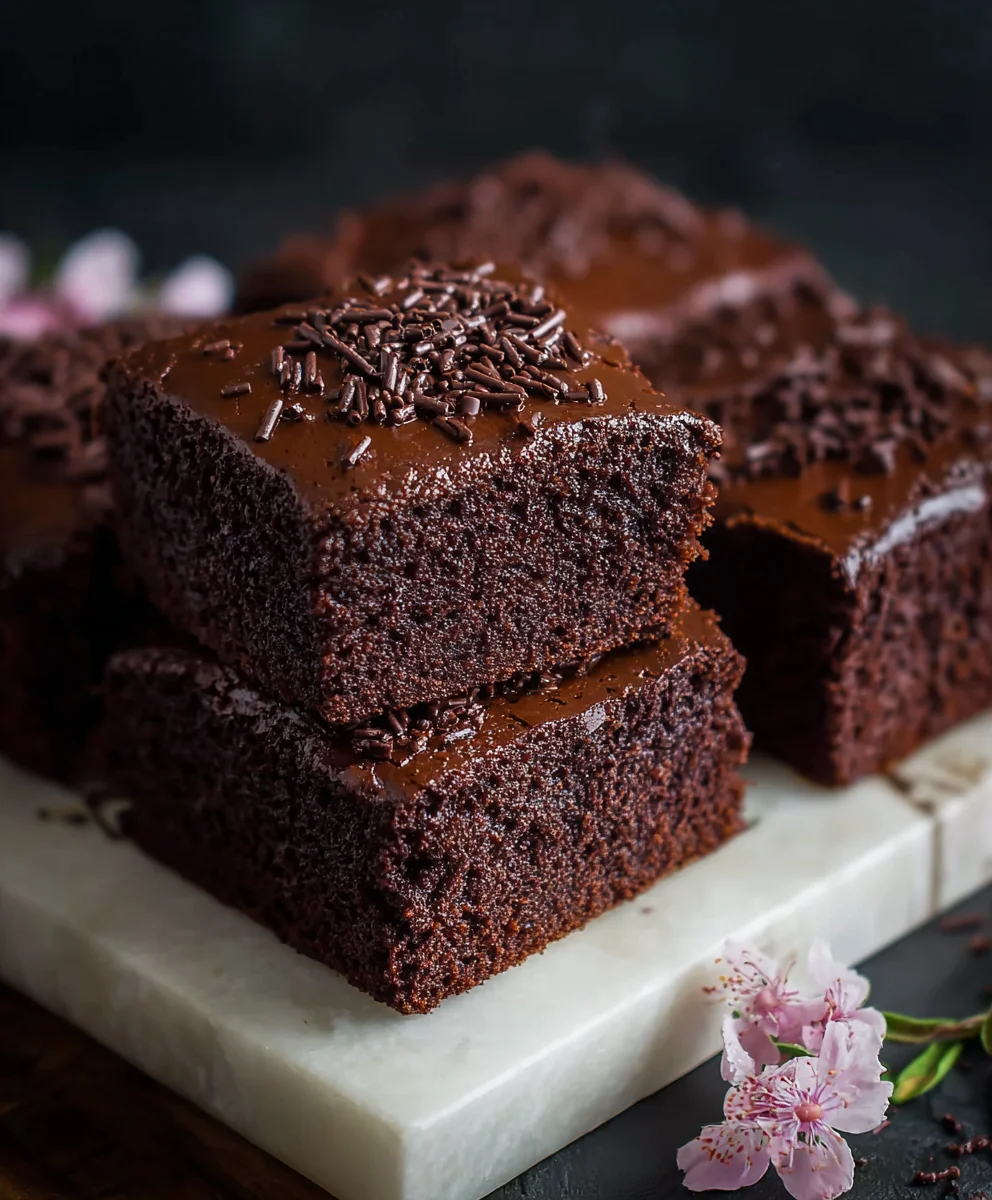 Old School Chocolate Traybake Cake-Easy Delicious Recipe