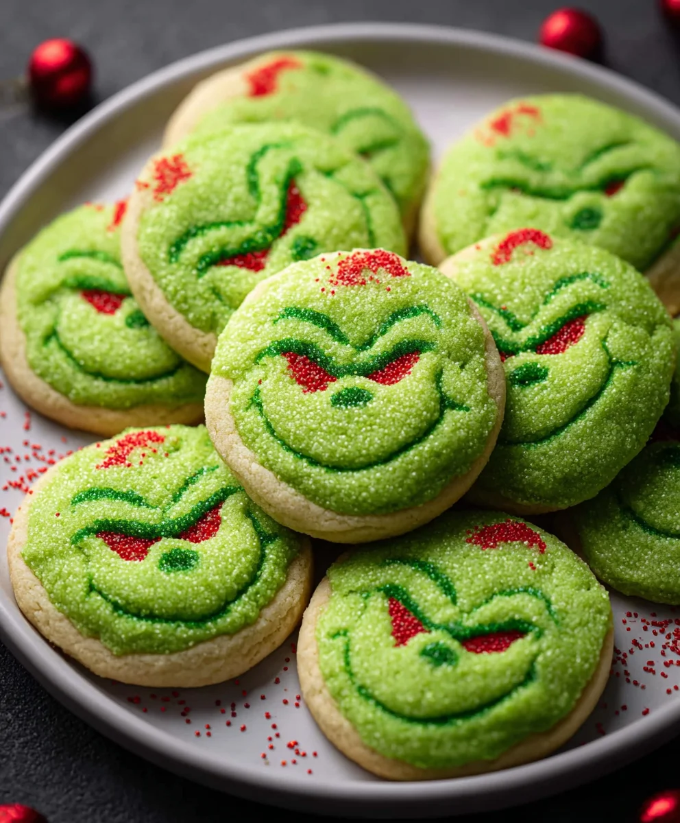 Grinch Sugar Cookies-Festive & Easy Holiday Baking