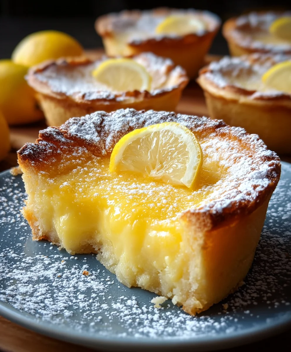 Baby Lemon Impossible Pies - Easy Citrus Dessert