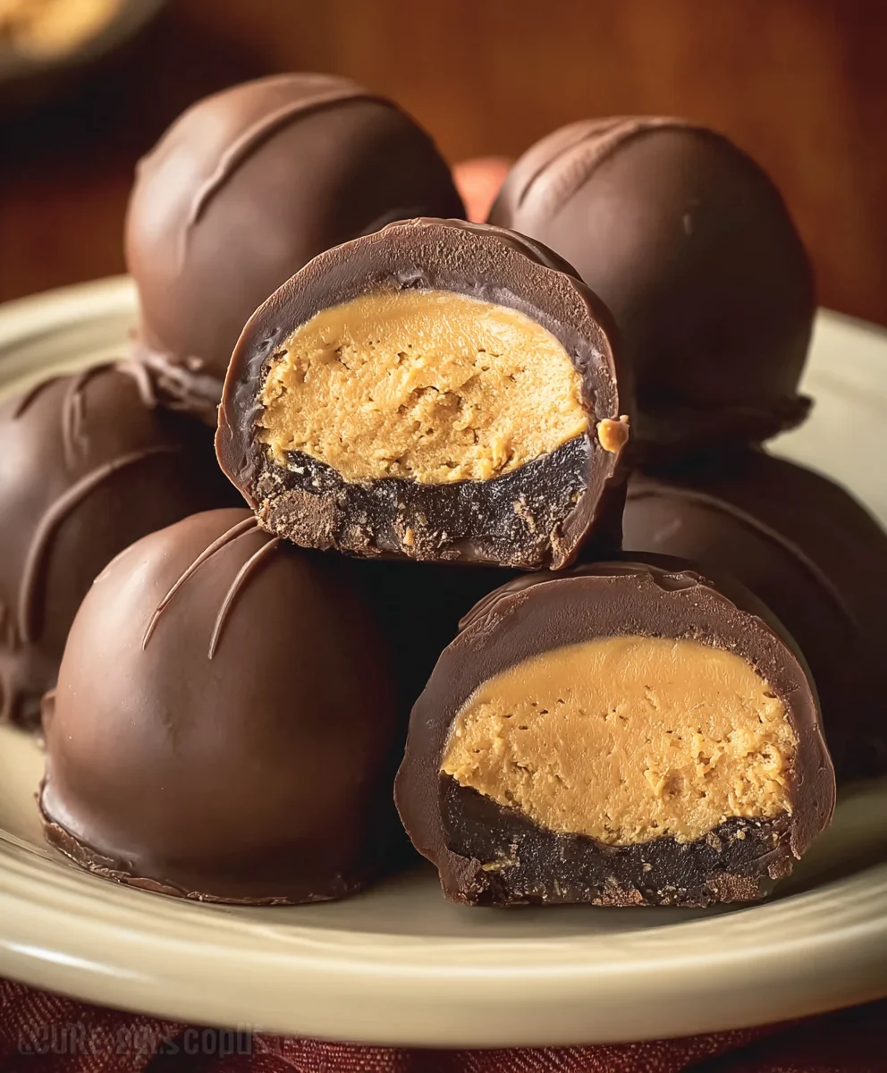 Easy Peanut Butter Buckeyes-Sweet Treat Recipe