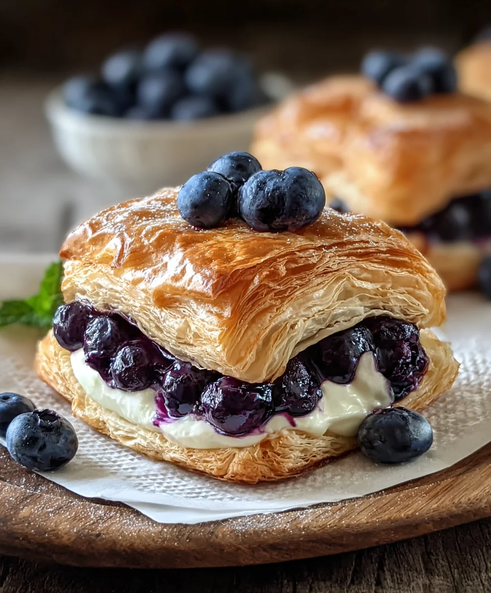 Blueberry Cream Cheese Pastry Bites - Easy Appetizer