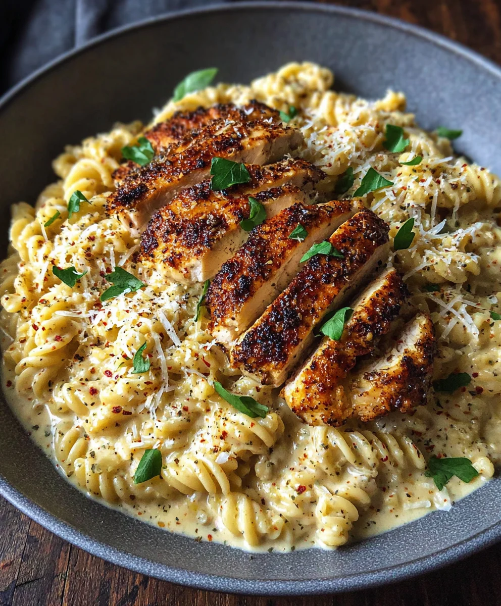 Creamy Chicken Garlic Parmesan Pasta Recipe