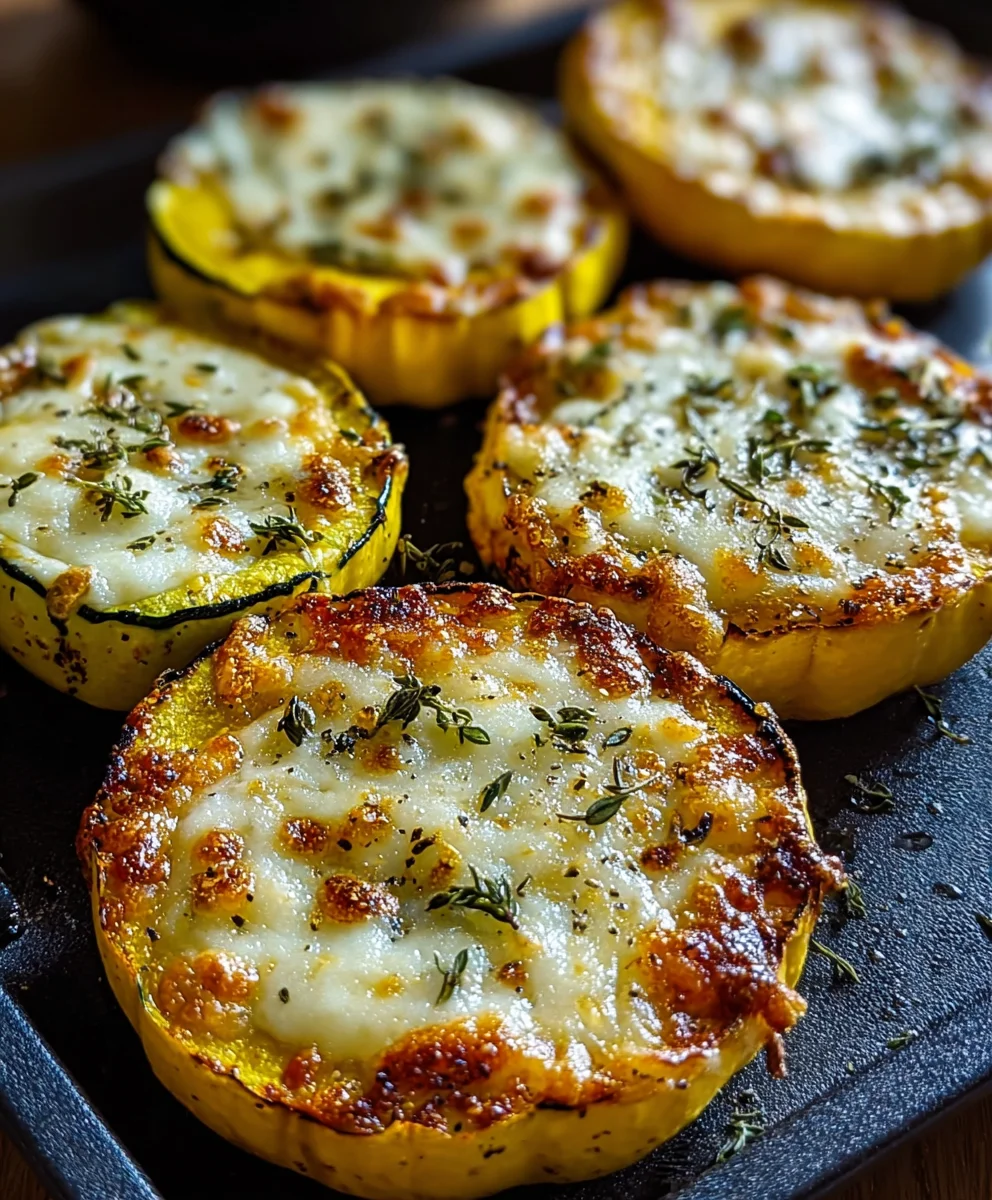 Cheesy Baked Squash Rounds Recipe - Easy & Delicious