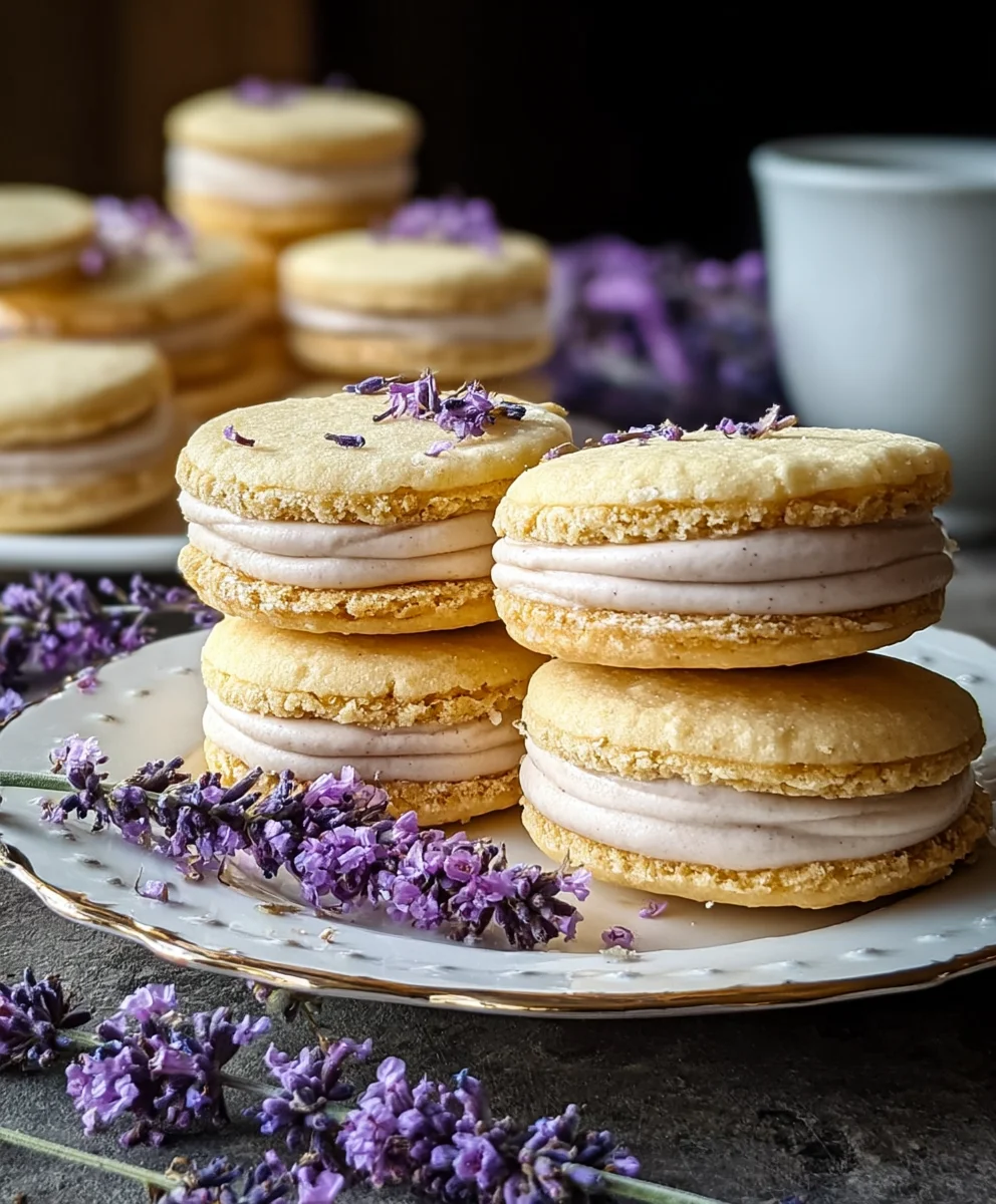 Lemon Lavender Sandwich Cookies Recipe-Delightful Treat