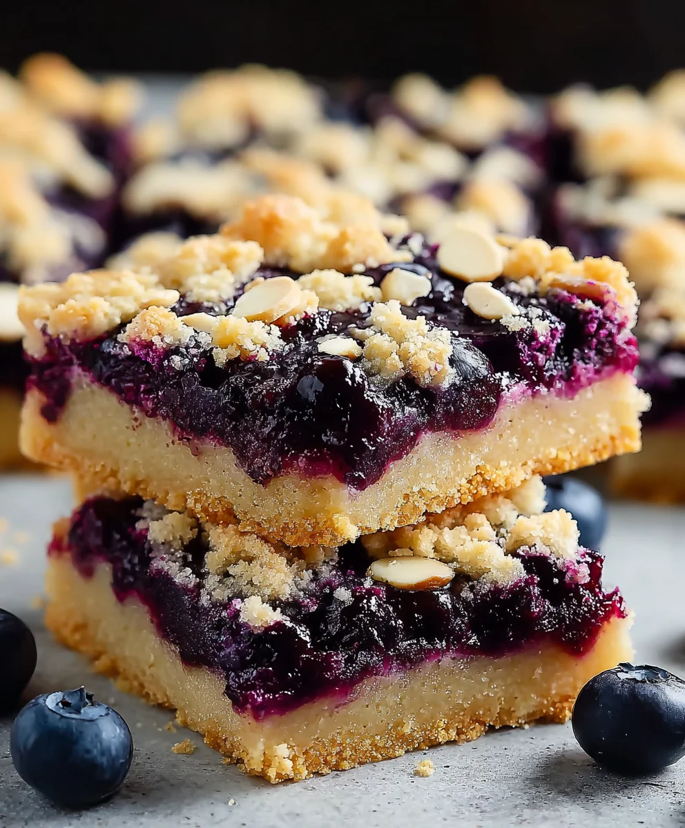 Blueberry Pie Cookie Bars - Easy Dessert Recipe