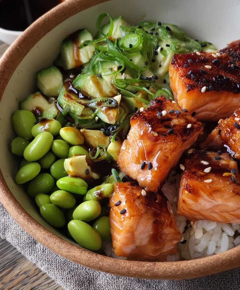Easy Teriyaki Salmon Sushi Bowl Gluten-Free