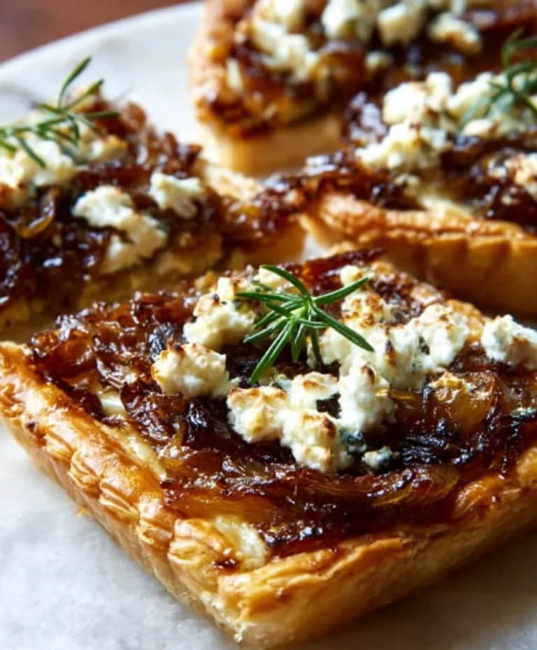 Caramelized Onion Goat Cheese Tarts Easy Recipe