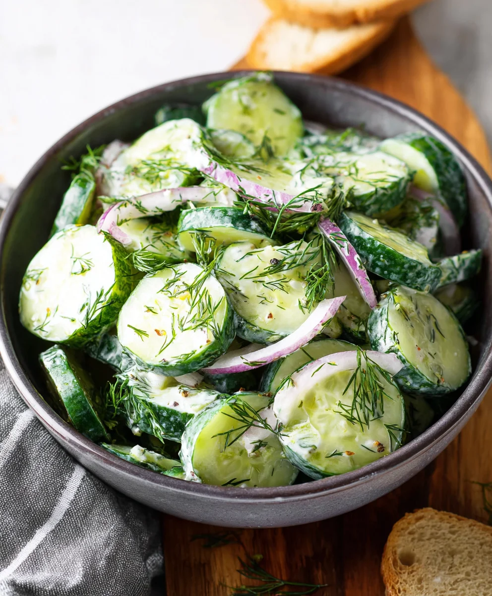 Fresh Cucumber Dill Salad - Easy & Delicious Recipe