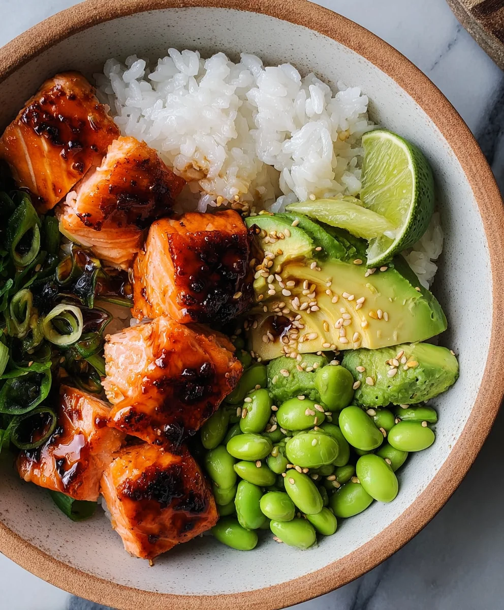 Easy Teriyaki Salmon Sushi Bowl Gluten-Free
