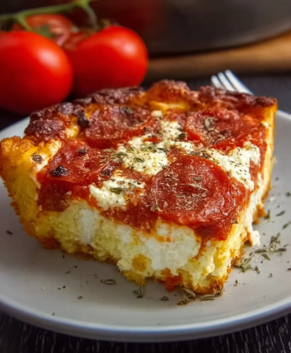 Easy Cottage Cheese Bake-Pizza Style Delight