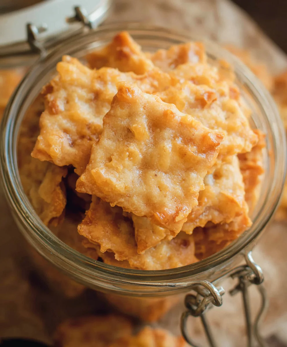 Sourdough Cheddar Crackers-Tangy & Crispy Homemade Delights