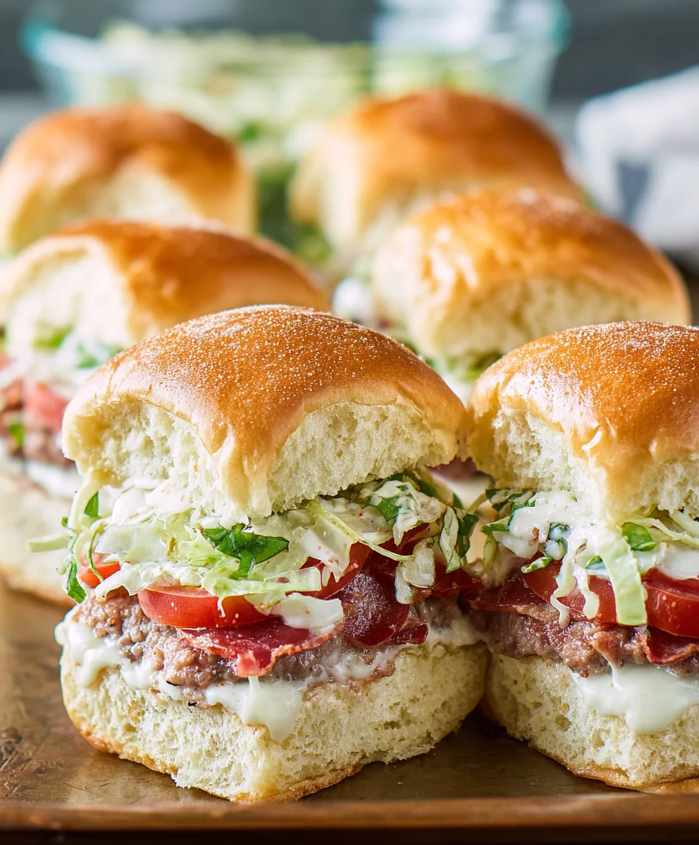 Beef Italian Grinder Sliders-Easy Appetizer Recipe