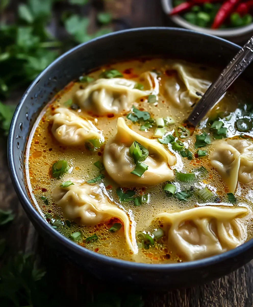 Cozy Thai Beef Potsticker Soup for Comfort Nights