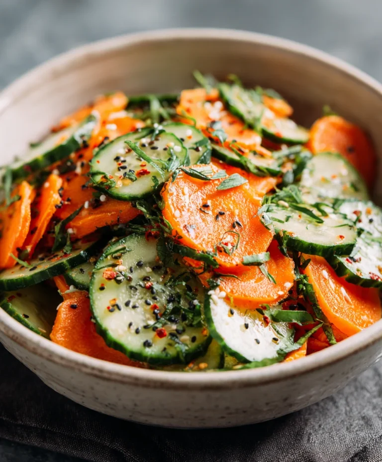 Refreshing Cucumber Carrot Salad Recipe