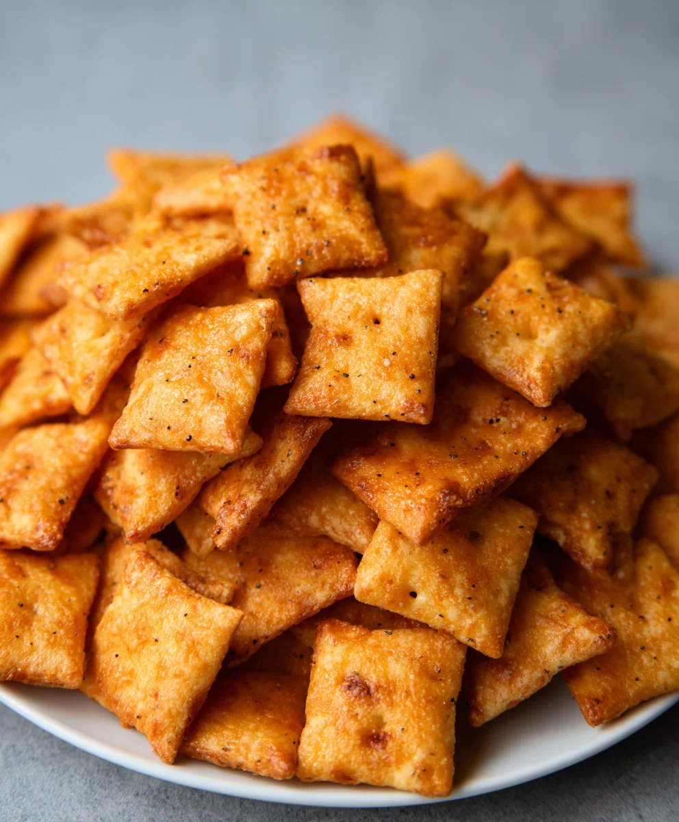 Sourdough Cheez-Its- Homemade Crackers