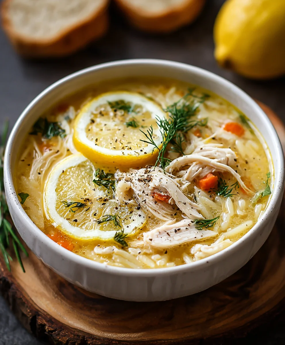 Greek Lemon Chicken Soup - Zesty Comfort Food