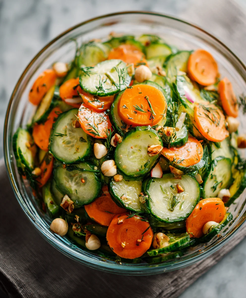 Refreshing Cucumber Carrot Salad Recipe