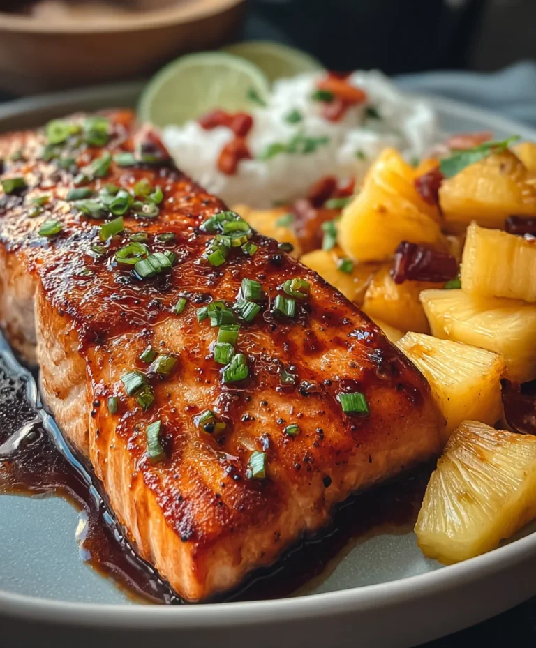 Pineapple Chipotle Salmon-Sweet Smoky Flavor
