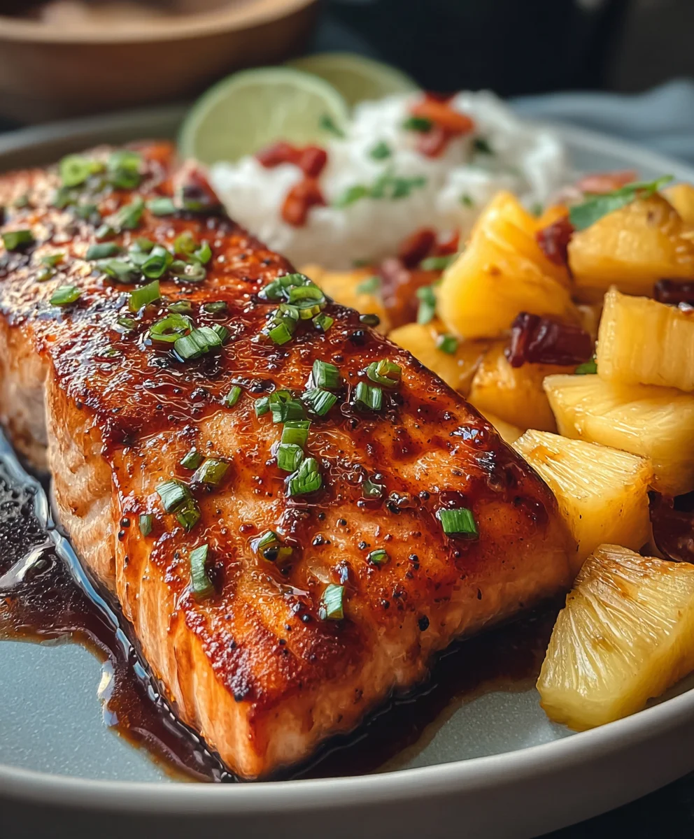 Pineapple Chipotle Salmon-Sweet Smoky Flavor